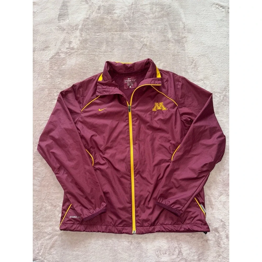 Minnesota Jacket Adult Nike Golden‎ Gophers Storm Football Windbreaker Mens Sz L